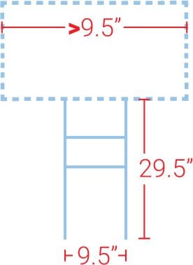 H-Stand For Coroplast Yard Sign